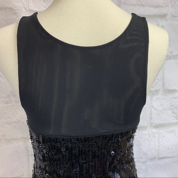 Express Stretch Sequin black party dress - Picture 5 of 6